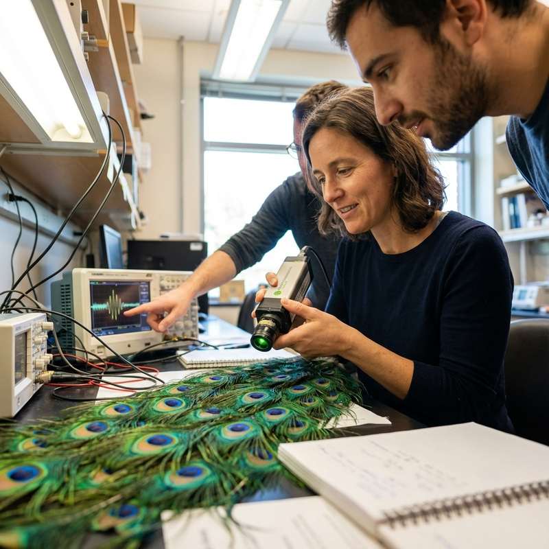 Beyond Beauty: Peacock Feather Lasers and the Future of Biophotonics